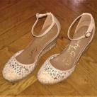 Image of Ballerines Sans marque Chaussures espadrilles talon compensées