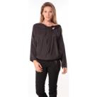 Image of Blouses Sack's Blouse Bow Noire
