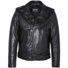 Image of Blouson Schott Blouson Perfecto avec ceinture homme ref 54265 noir