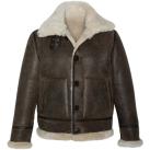 Image of Blouson Schott Blouson aviateur en cuir homme ref 58050 marron