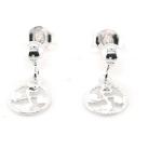 Image of Boucles oreilles Bijoux Basques Boucles d'oreilles argent pampille croix basque