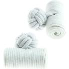 Image of Boutons de manchettes Clj Charles Le Jeune Passementerie Cylindre Blanc pur