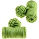 Image of Boutons de manchettes Clj Charles Le Jeune Passementerie Cylindre Vert citron