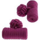 Image of Boutons de manchettes Clj Charles Le Jeune Passementerie Cylindre rose camélia