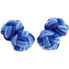 Image of Boutons de manchettes Clj Charles Le Jeune Passementerie Kent Bleu