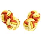 Image of Boutons de manchettes Clj Charles Le Jeune Passementerie Kent Orange