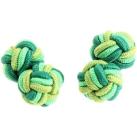 Image of Boutons de manchettes Clj Charles Le Jeune Passementerie Kent Vert