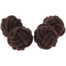 Image of Boutons de manchettes Clj Charles Le Jeune Passementerie RONDO Marron bois