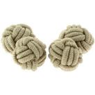 Image of Boutons de manchettes Clj Charles Le Jeune Passementerie RONDO Marron café
