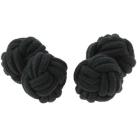 Image of Boutons de manchettes Clj Charles Le Jeune Passementerie RONDO Noir Charbon