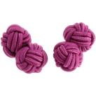 Image of Boutons de manchettes Clj Charles Le Jeune Passementerie RONDO Rose Aubergine