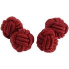 Image of Boutons de manchettes Clj Charles Le Jeune Passementerie RONDO Rouge Andrinople