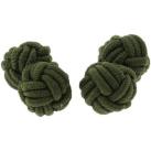 Image of Boutons de manchettes Clj Charles Le Jeune Passementerie RONDO Vert Kaki