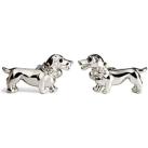 Image of Boutons de manchettes Simon Carter Boutons de manchette Chien de chasse Blanc
