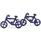 Image of Boutons de manchettes Tony & Paul Boutons de manchette vélo bleu Bleu