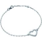 Image of Bracelets Brillaxis Bracelet coeur empierré