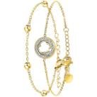 Image of Bracelets Sc Bohème B2125-BLANC+B2371-DORE