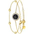 Image of Bracelets Sc Bohème B2125-NOIR+B2371-DORE