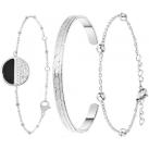 Image of Bracelets Sc Crystal B2313-ARGENT+B2500-ARGENT+B2371