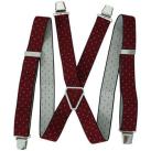 Image of Ceinture Chapeau-Tendance Bretelles réglables bordeaux à petits pois