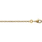 Image of Collier Brillaxis Chaîne maille forçat en plaqué or 42cm