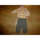 Image of Ensembles enfant Orchestra Ensemble pantalon kaki + chemise rayé Orchestra - 6 mois