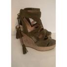 Image of Espadrilles Autre Escarpins kakis daims