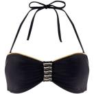 Image of Maillots de bain Brigitte Bardot Haut de maillot bandeau noir/or Riviera by