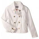 Image of Manteau Petit Bateau Caban femme volume court en serge 32318 07 Blanc