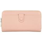 Image of Portefeuille A Découvrir ! Portefeuille à zip déco simple - Rose poudré