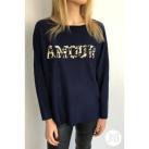 Image of Pull Jeunes Et Jolies Pull Amour Marine "Le Touquet"