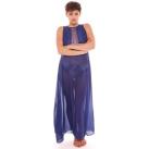 Image of Pyjamas / Chemises de nuit Pomm'poire Nuisette longue marine ADN