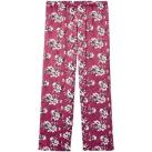 Image of Pyjamas / Chemises de nuit Pomm'poire Pantalon de pyjama bordeaux Pivoine