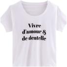 Image of Pyjamas / Chemises de nuit Pomm'poire T-shirt VIVRE D'AMOUR