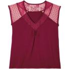 Image of Pyjamas / Chemises de nuit Pomm'poire Top de pyjama bordeaux Nuit