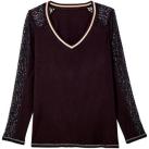 Image of Pyjamas / Chemises de nuit Pomm'poire Top de pyjama noir Annapurna