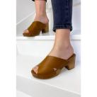 Image of Sandales Semerdjian - Mules Sabot SOIA Marron