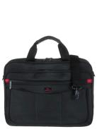 Image of Serviette en nylon par Davidt's.Elle se compose d'un compartiment zippé, matelassés pour votre PC16' avec poche interne pour tablette.A l'extérieur, une poche dorsale et deux poches avant zippées dont une organisée avec une poche téléphone, trois emplacem