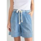 Image of Short Le Temps des Cerises Bermuda hellia en jeans bleu clair