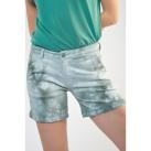 Image of Short Le Temps des Cerises Short veli4 tie and dye bleu vert