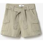 Image of Short enfant Le Temps des Cerises Short taille haute kally kaki clair