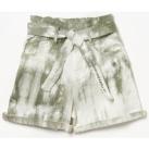 Image of Short enfant Le Temps des Cerises Short taille haute thyla tie and dye kaki