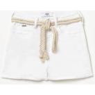 Image of Short enfant Le Temps des Cerises Short tiko taille haute blanc