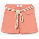 Image of Short enfant Le Temps des Cerises Short tiko taille haute corail