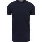Image of T-shirt Garage T-shirt Stretch Basique Marine Col Rond