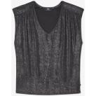Image of T-shirt Le Temps des Cerises Top sans manches paula noir irisé