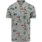 Image of T-shirt No Excess Polo Impression Vert