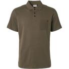 Image of T-shirt No Excess Polo No-Excess Jacquard Vert Army