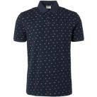 Image of T-shirt No Excess Polo No-Excess imprimé bleu foncé