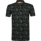 Image of T-shirt No Excess Polo Piqué Imprimé Vert Foncé